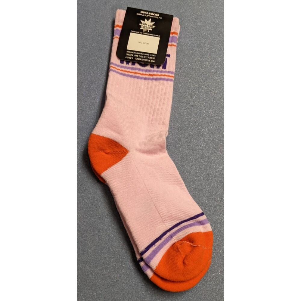 NWT~GUMBALL POODLE "Cool Mom" Gym Socks Supportive Fit One Size Fits All - Picture 3 of 4